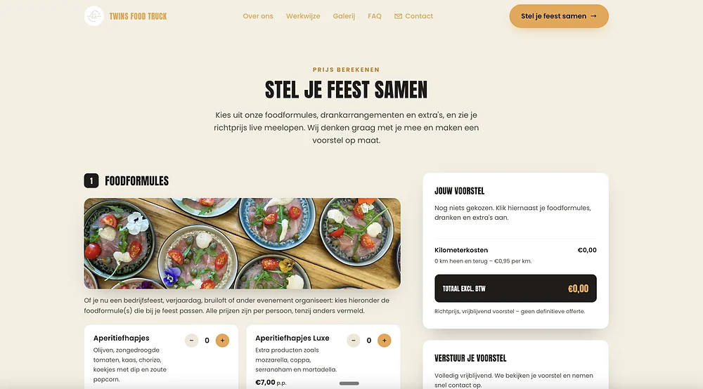 Website Twins Food Truck