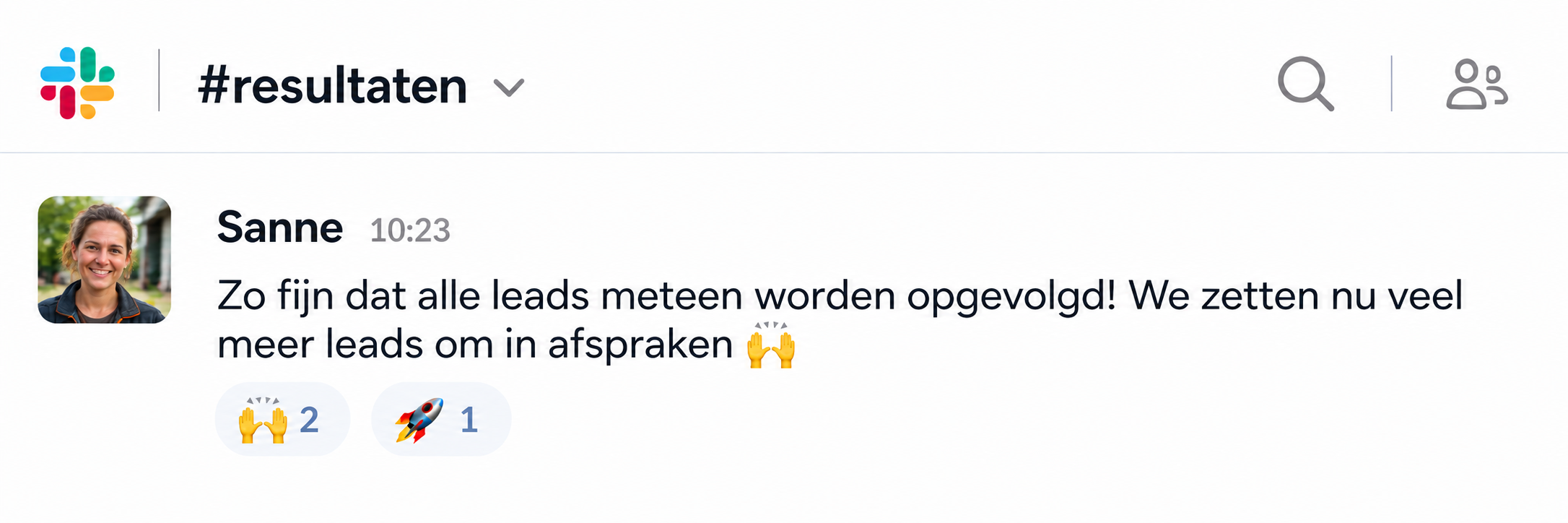 Klant over leadopvolging